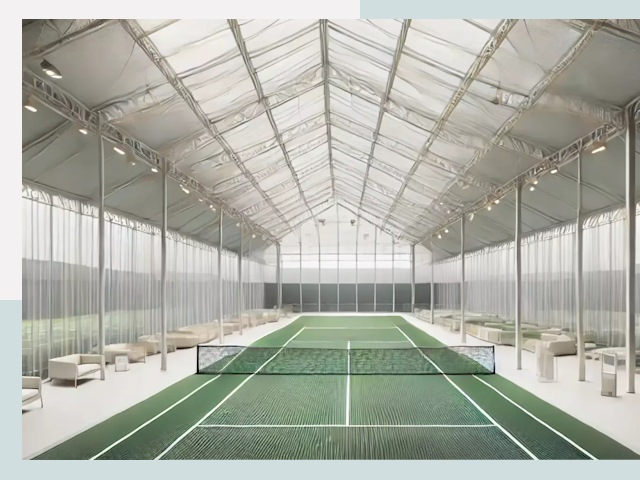 Строительство теннисных кортов в Саранске