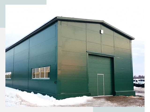 Двускатные ангары в Саранске