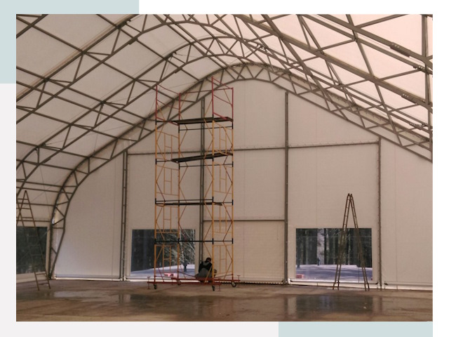 Шатровые ангары в Саранске