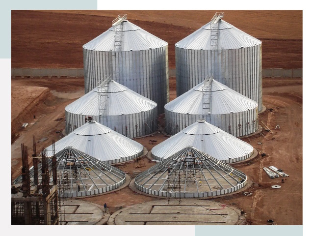 Строительство зерновых силосов в Саранске