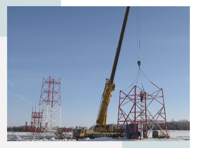 Монтаж вышек связи в Саранске