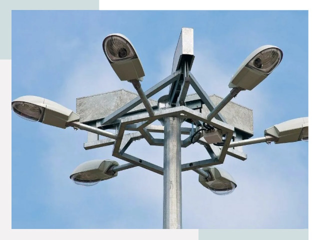 Монтаж осветительных мачт в Саранске