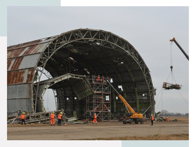 Демонтаж ангаров в Саранске
