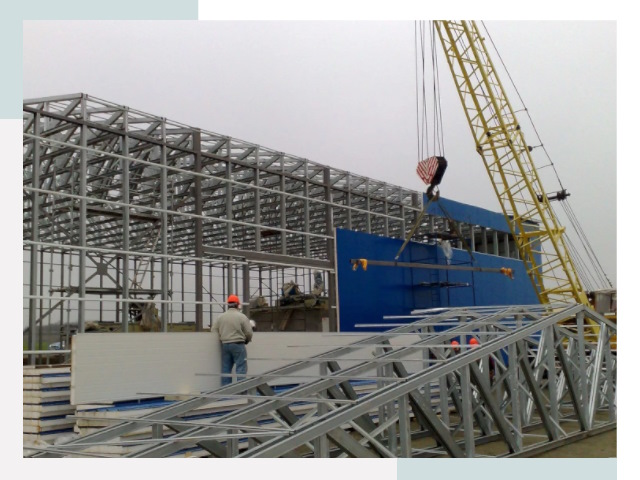 Монтаж ангаров в Саранске